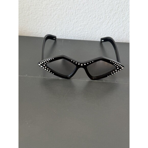 GUCCI GG0496S Hollywood Black Crystal Diamond Fashion Retro Sunglasses 004 main image 7
